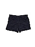 Ann Taylor LOFT Solid Brocade Black Blue Shorts Size 6 - photo 2