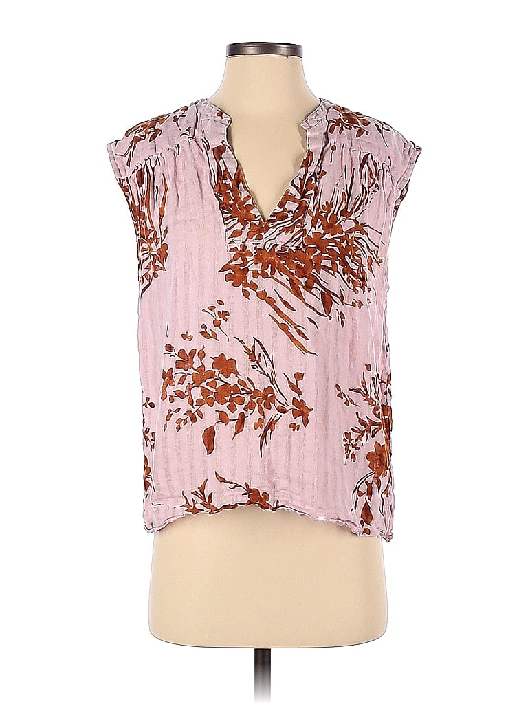 Joie 100% Linen Floral Colored Pink Narumi Top Size XS - 77% Off | ThredUP