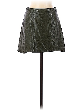 BB Dakota Green Snakeskin Mini Skirt (view 1)