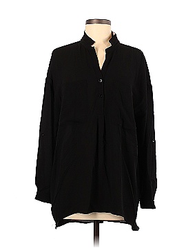 Added Dimension for Catherines 100% Polyester Solid Black Casual