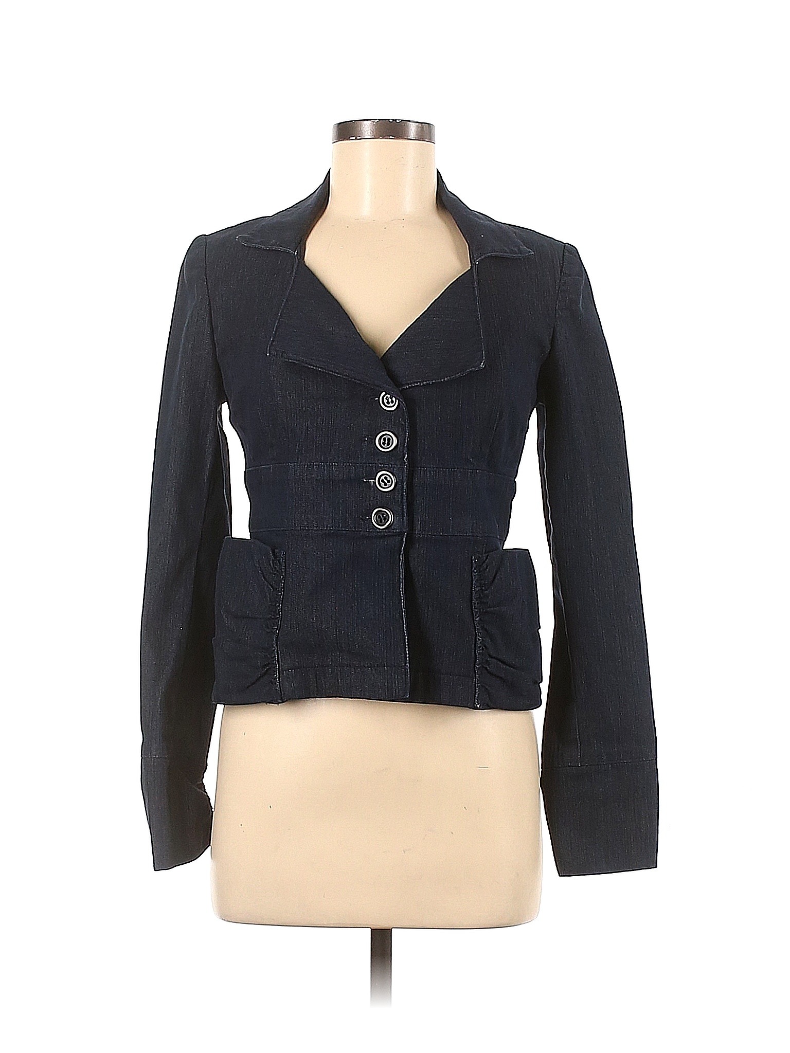 Nanette Lepore Blue Denim Jacket Size 2 - 86% off | thredUP