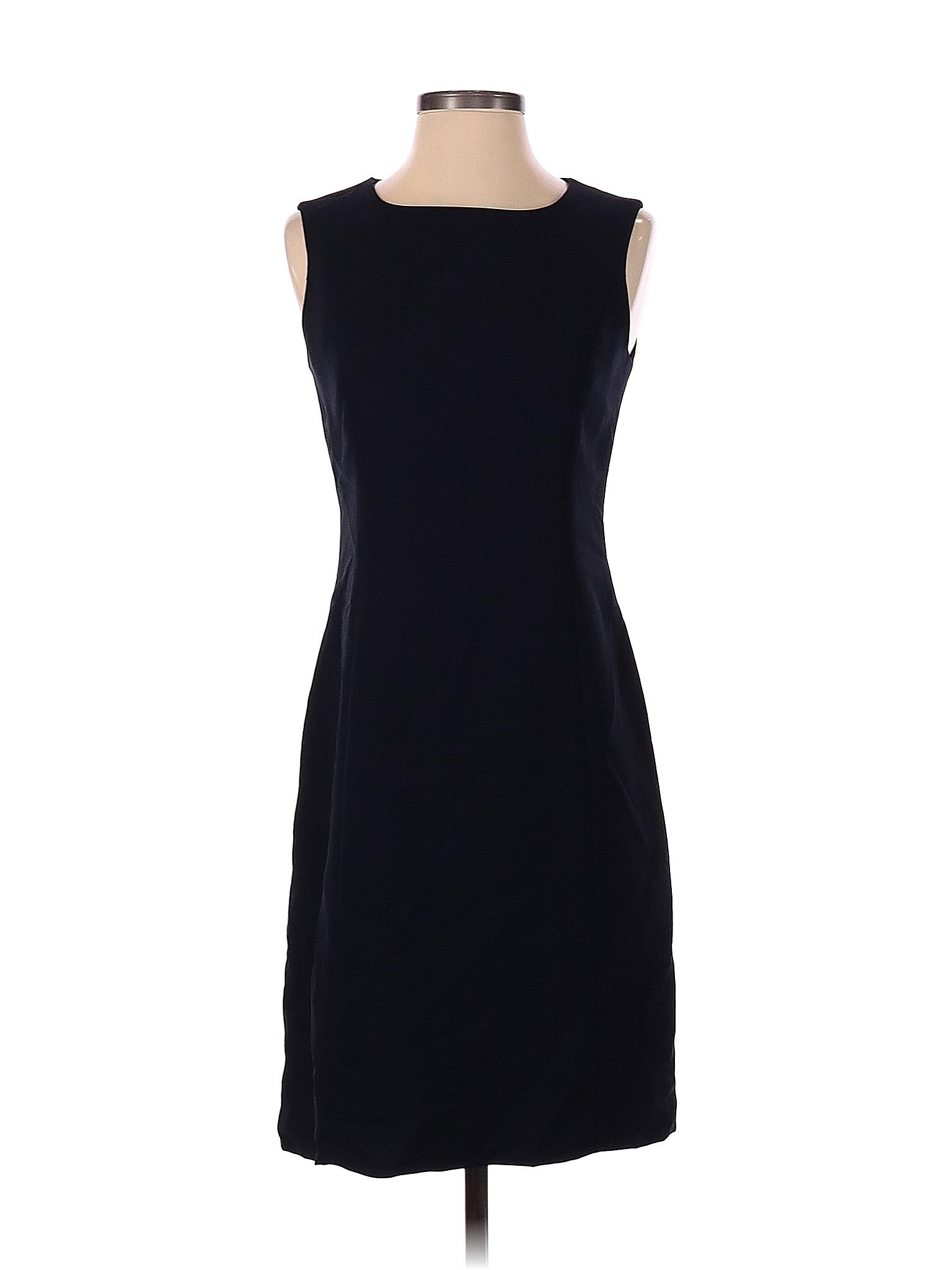 Casual Corner Solid Black Blue Casual Dress Size 2 66 off thredUP