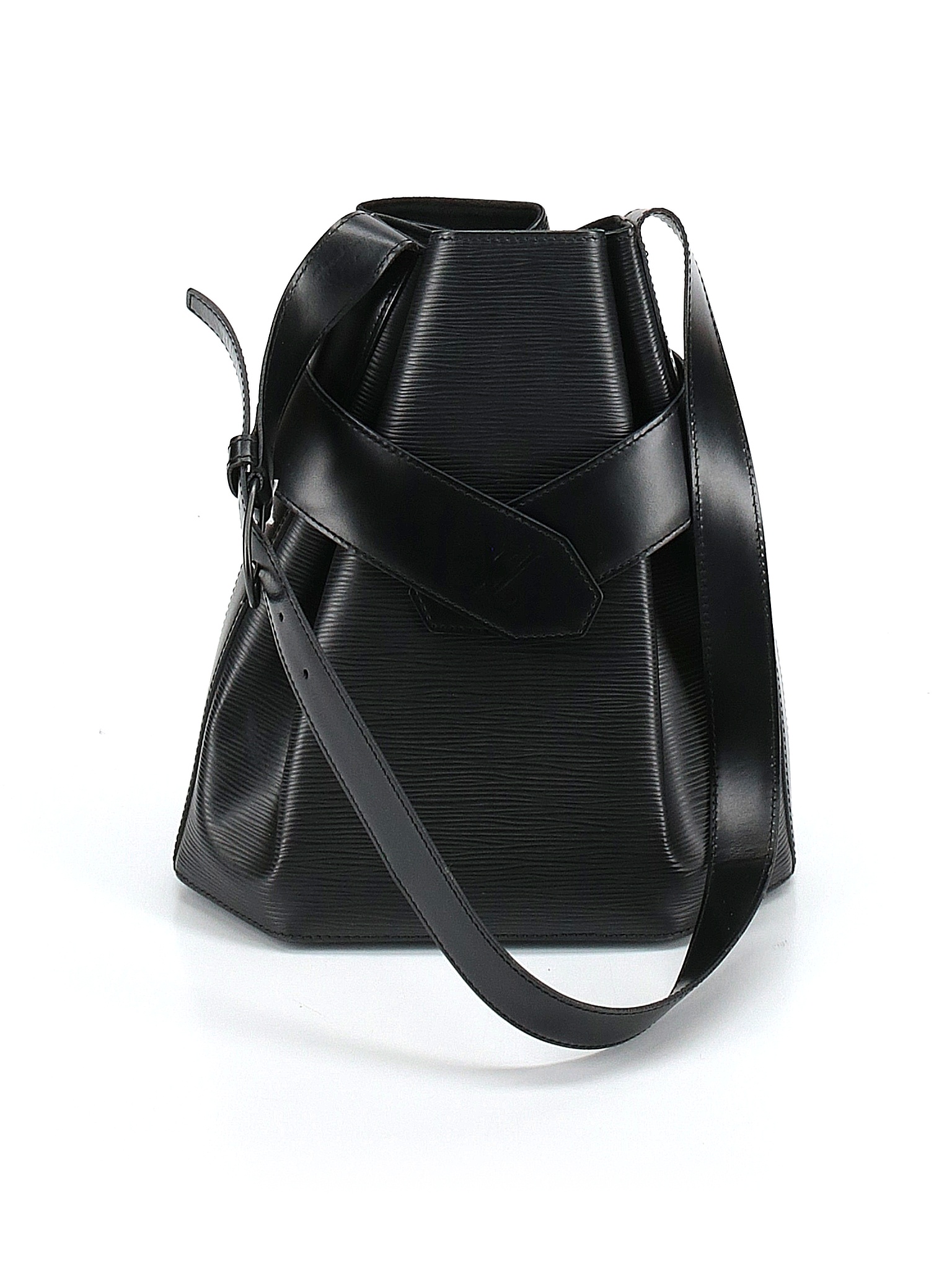 Louis Vuitton 100 Calf Leather Solid Black Leather Bucket Bag One Size 62 off thredUP