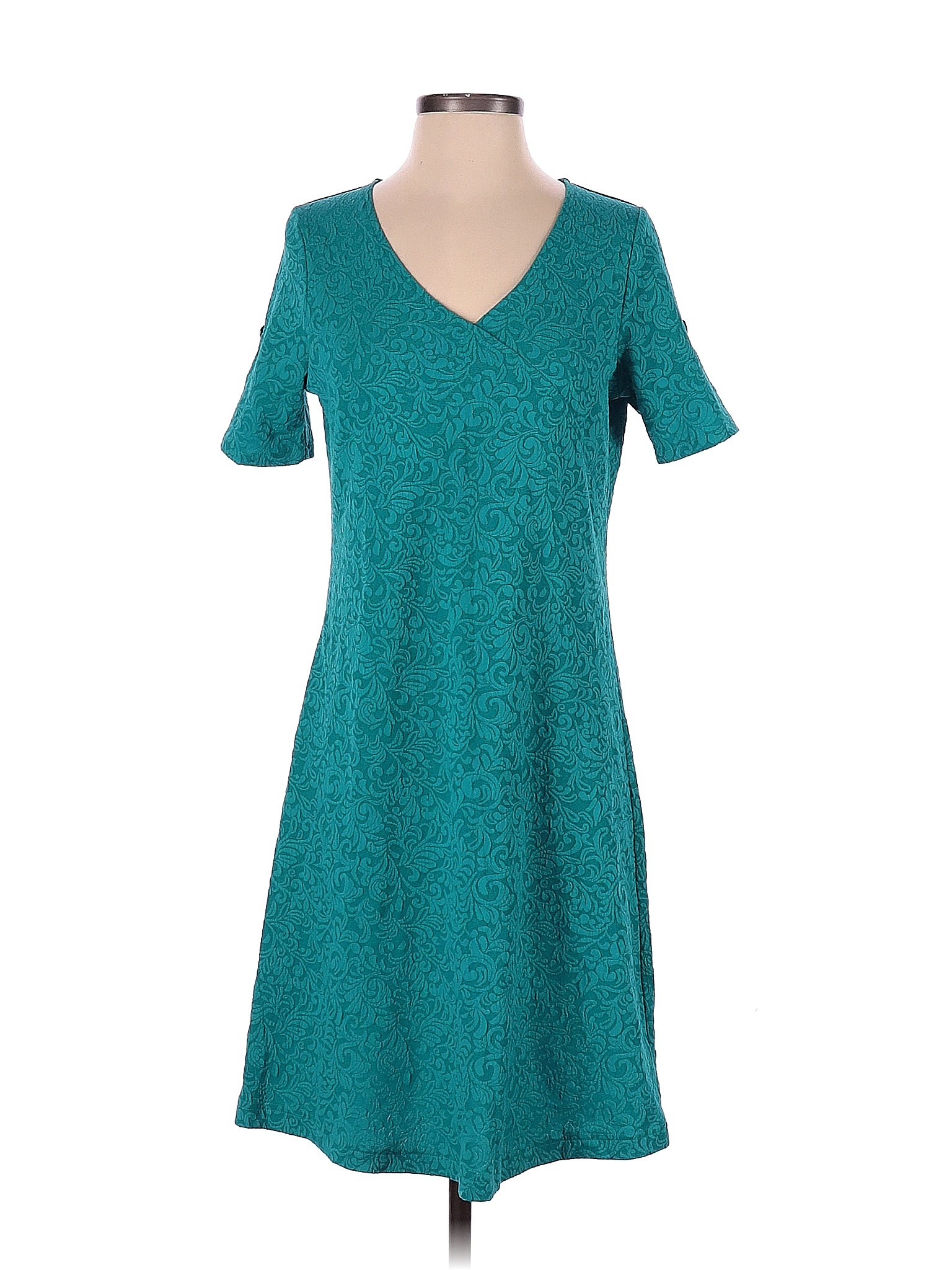 Sahalie Solid Colored Blue Casual Dress Size S - 58% off | thredUP