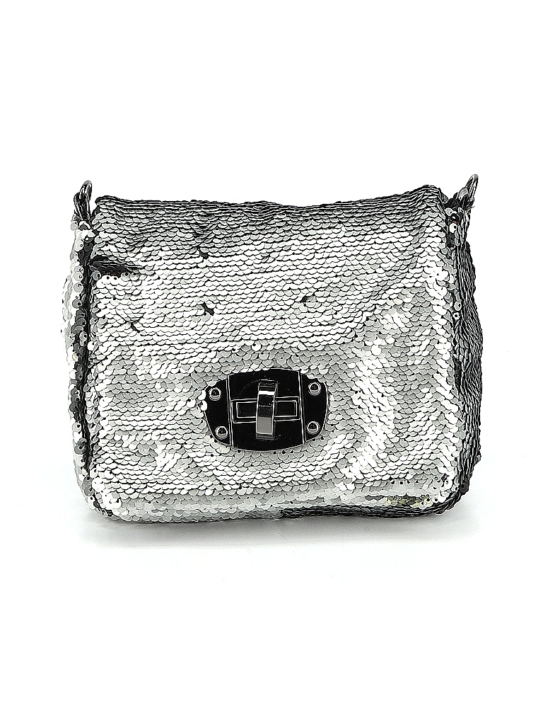 Essentiel Antwerp Solid Metallic Silver Crossbody Bag One Size - 65% ...