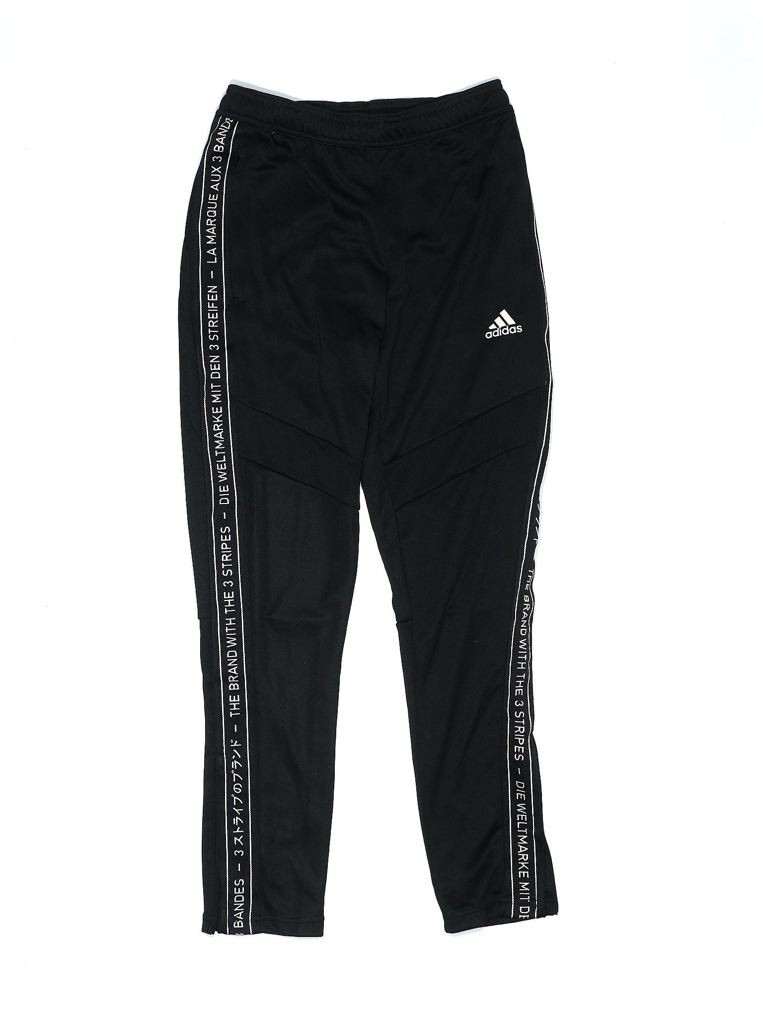 Adidas 100% Polyester Black Track Pants Size XL - 65% off