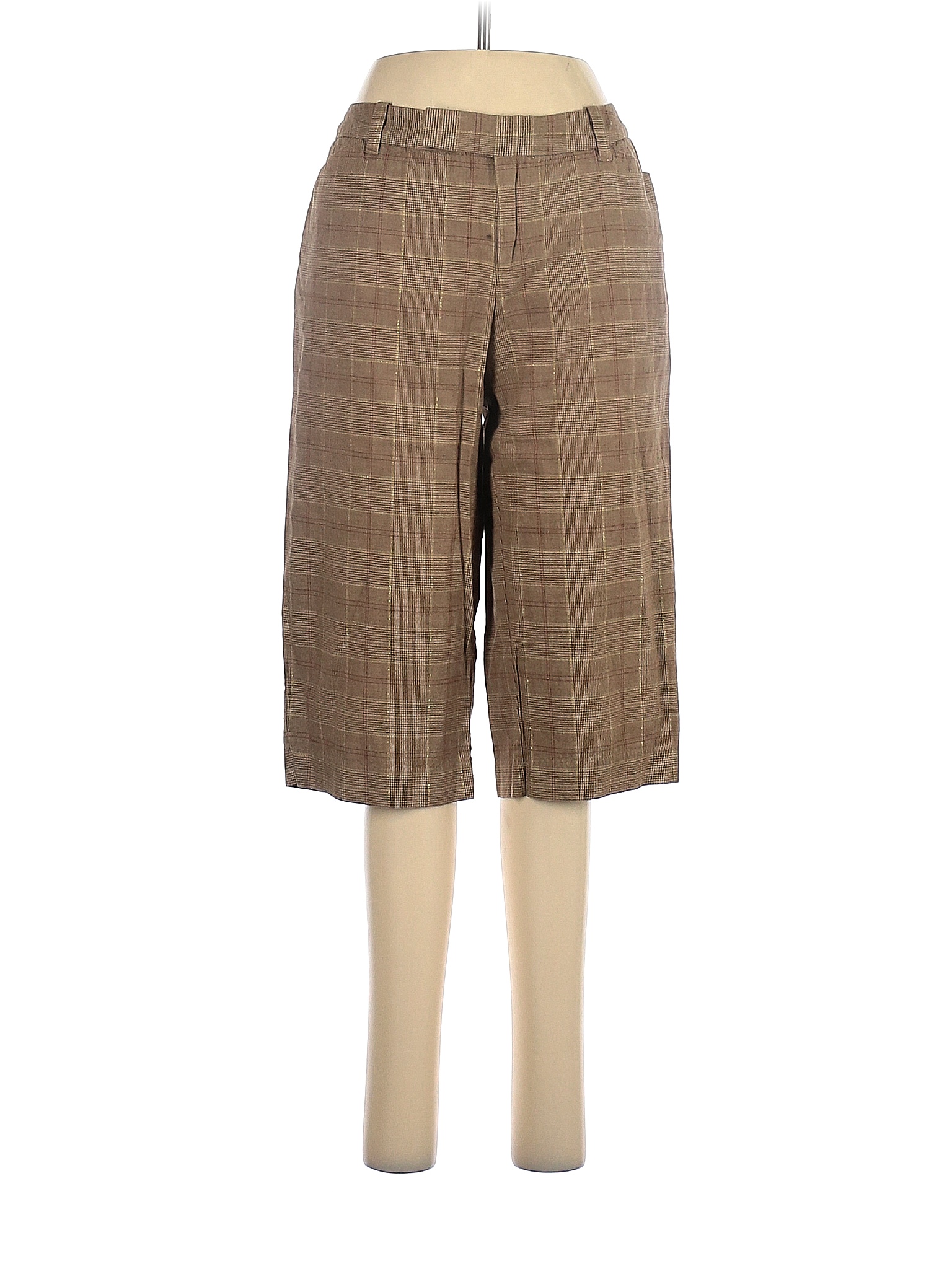 Gap Outlet Plaid Colored Tan Khakis Size 8 73 off thredUP