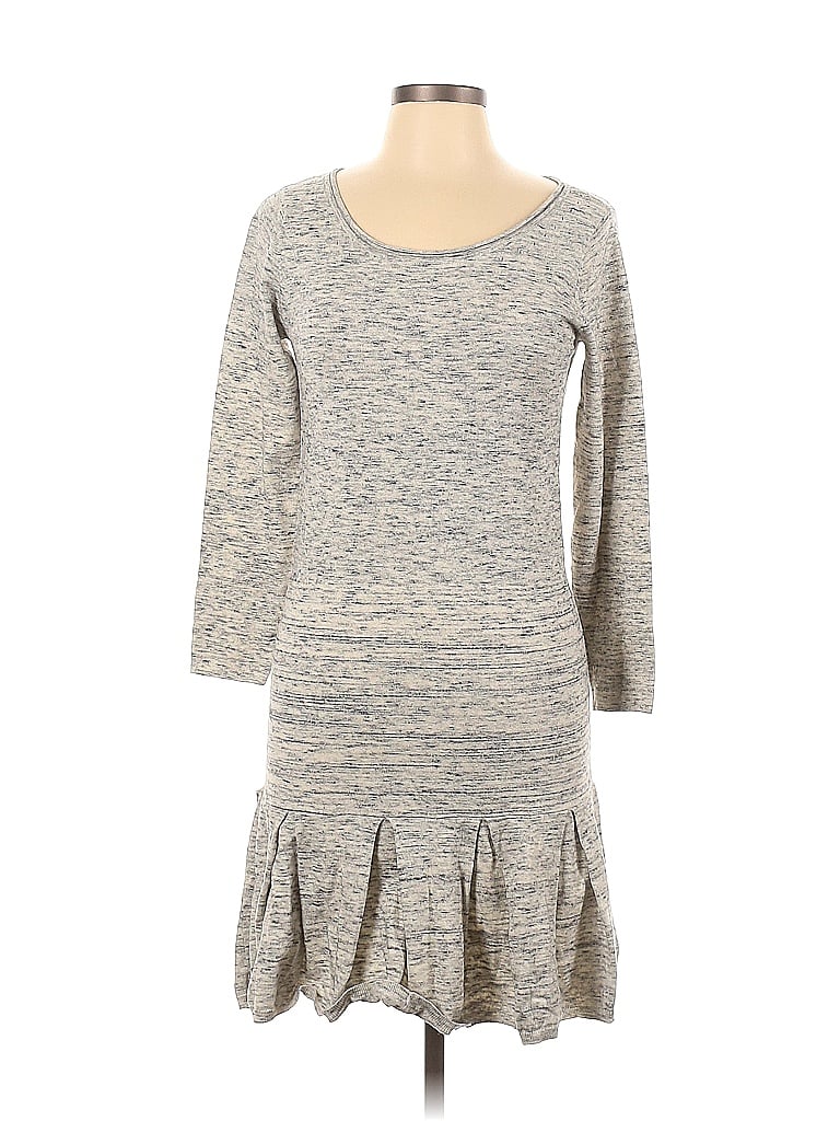Josie Marled Gray Ivory Casual Dress Size M - photo 1