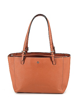 Tory Burch 100% Leather Solid Colored Tan Leather Tote One Size - 46% off |  thredUP