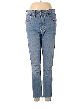 Madewell 10" High-Rise Skinny Jeans in Ainsworth Wash: Raw-Hem Edition (view 1)
