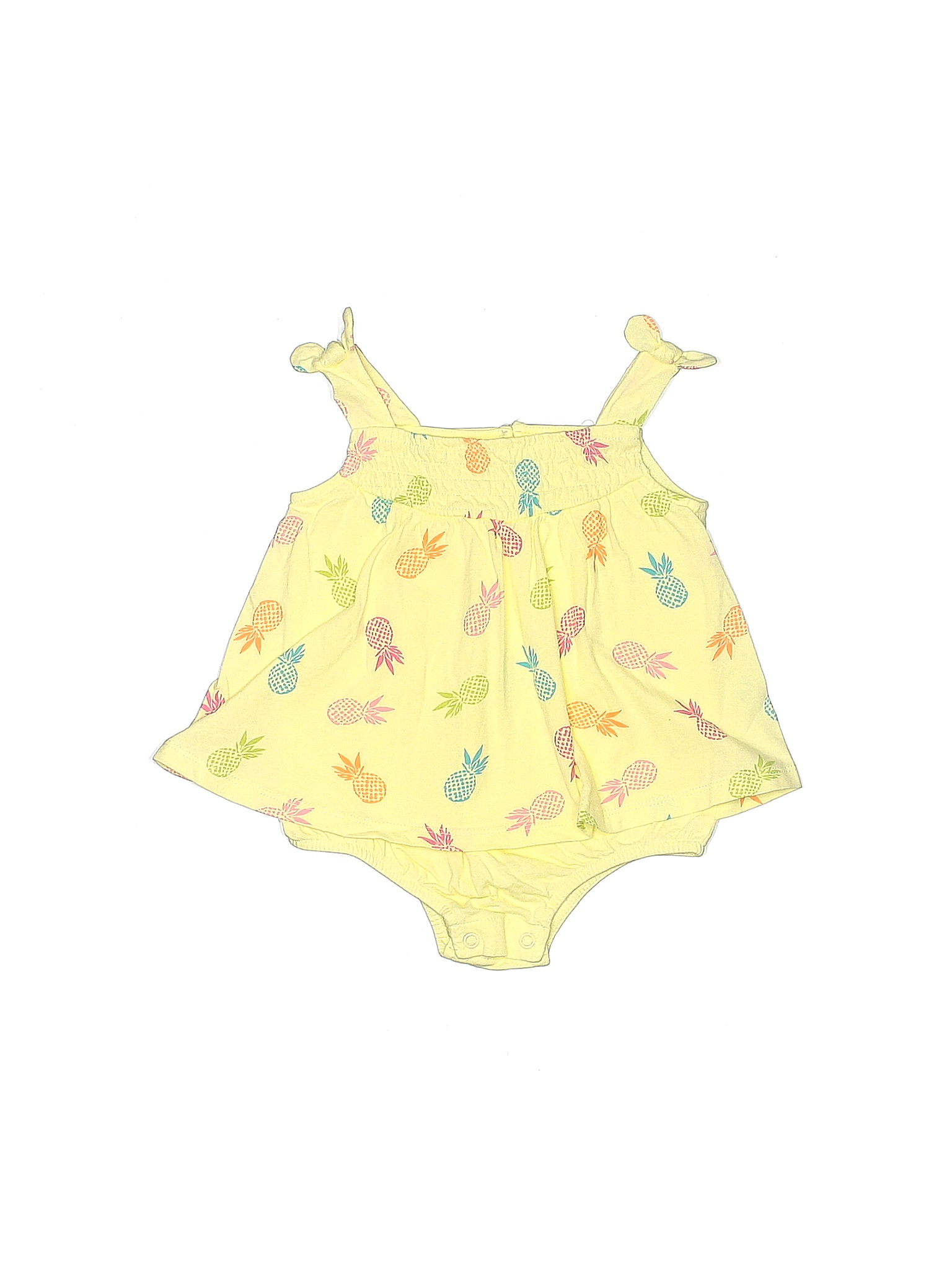 First Impressions 100 Cotton Floral Colored Yellow Dress Size 12 mo