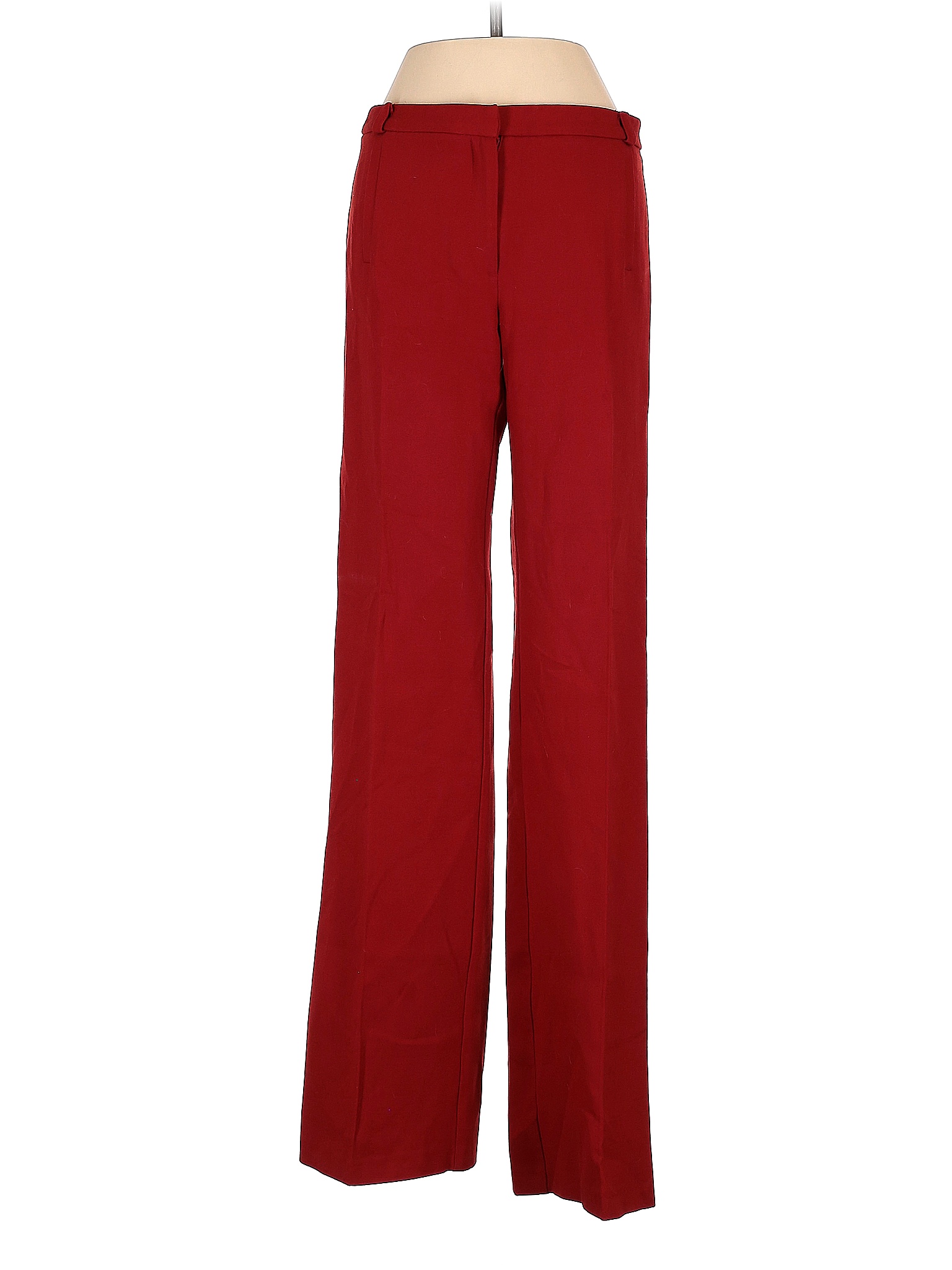 River Island Solid Colored Red Dress Pants Size 6 67 off thredUP
