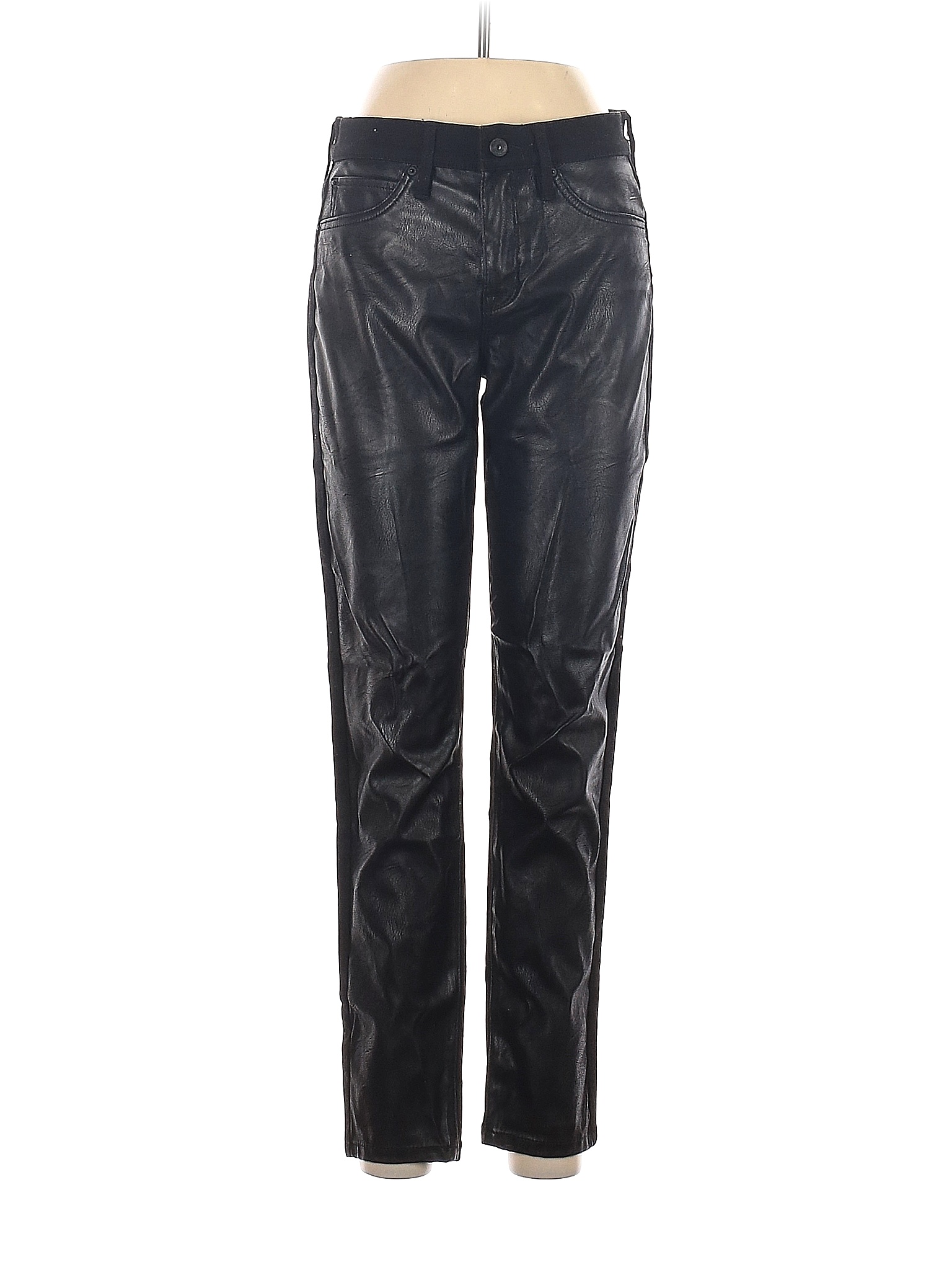 Nicole Miller New York Black Faux Leather Pants Size 6 - 78% off | thredUP