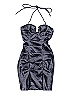 Blondie Metallic Silver Cocktail Dress Size 1 - photo 1