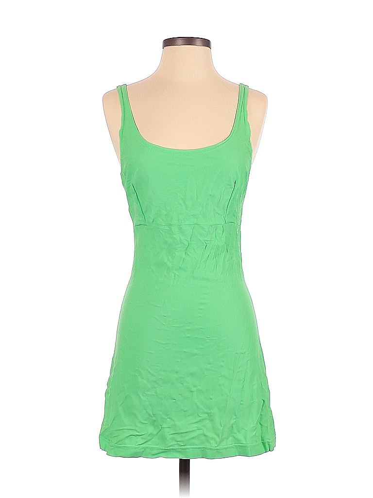 Jamaican Style Solid Green Casual Dress Size S - photo 1