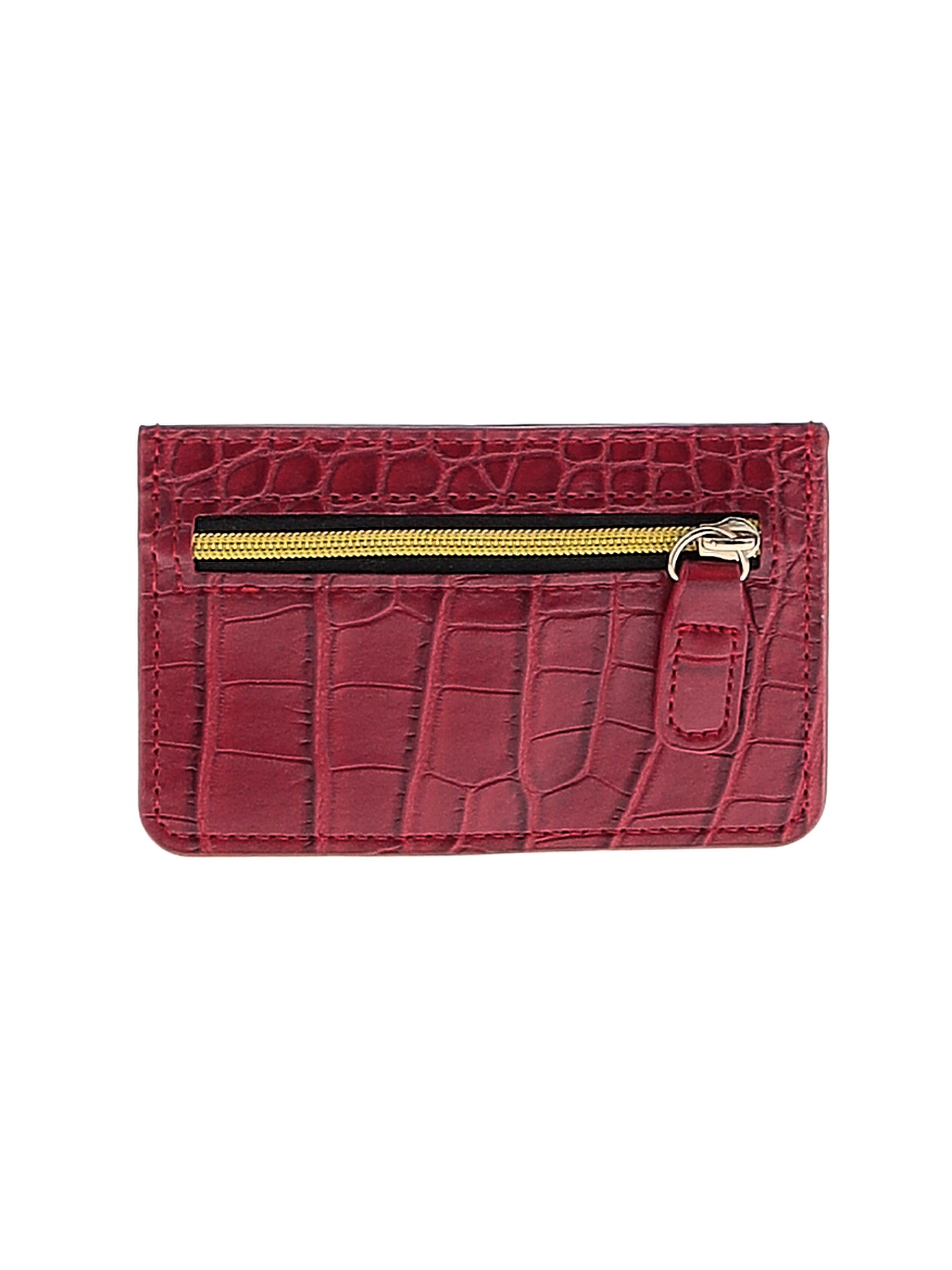 B Low The Belt 100 Leather Solid Maroon Red Leather Card Holder