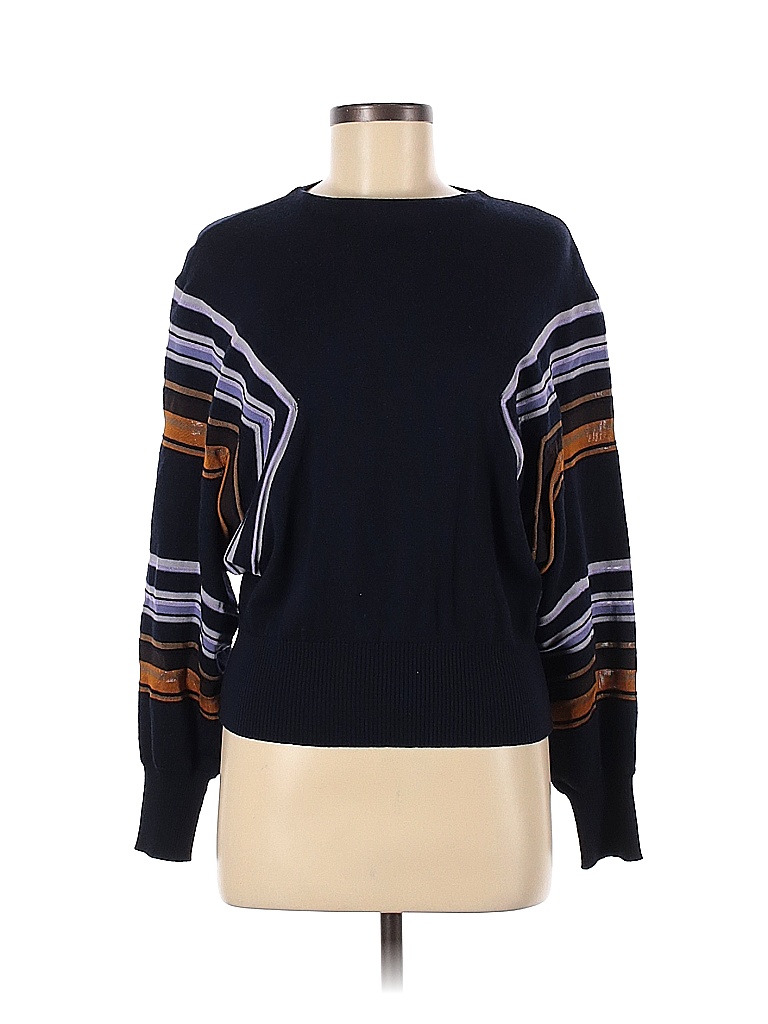 MARNI Color Block Black Blue Stripe Dolman Sweater Size 44 (IT) - 79% ...