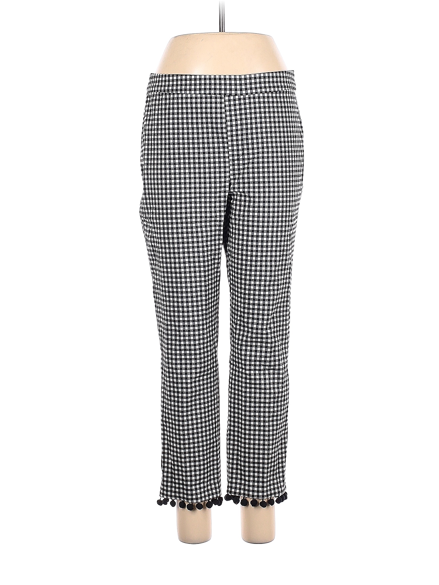 Roz & Ali Checkered-gingham Multi Color White Dress Pants Size 10 - 75% ...