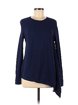 Derek Lam Collective Blue Asymmetrical Knit Pullover (view 1)