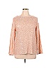 Lane Bryant Solid Colored Pink Long Sleeve Top Size 14 (Plus) - photo 1