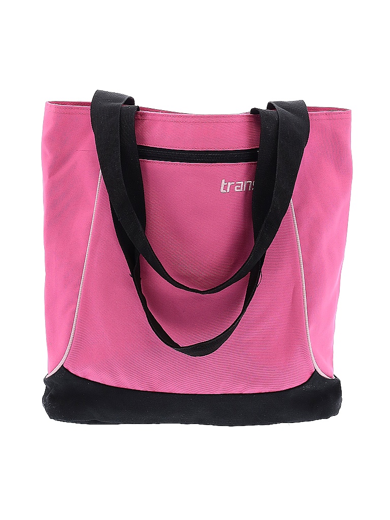 trans by Jansport Color Block Solid Colored Pink Tote One Size 52 off thredUP