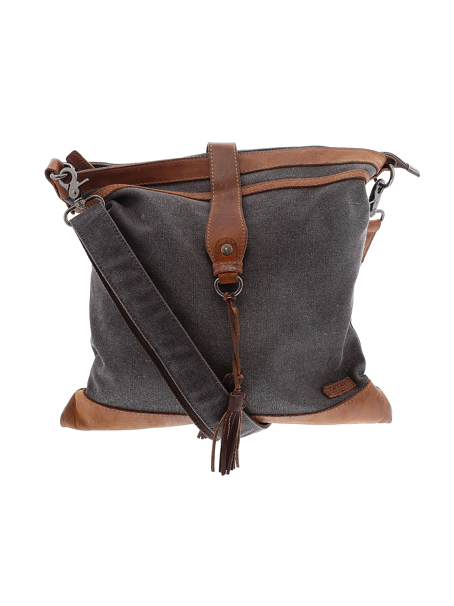 Acacia Color Block Solid Gray Crossbody Bag One Size 71 off thredUP