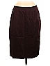Le Suit Solid Burgundy Brown Formal Skirt Size 8 (Petite) - photo 1