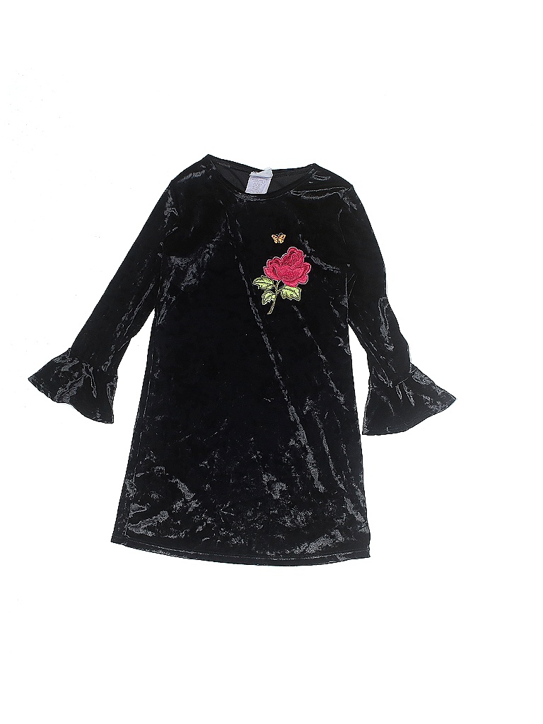 Random Hearts Black Dress Size 6X 54 off ThredUp