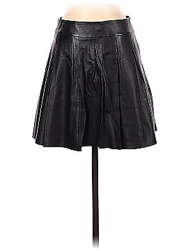 banana republic leather skirt