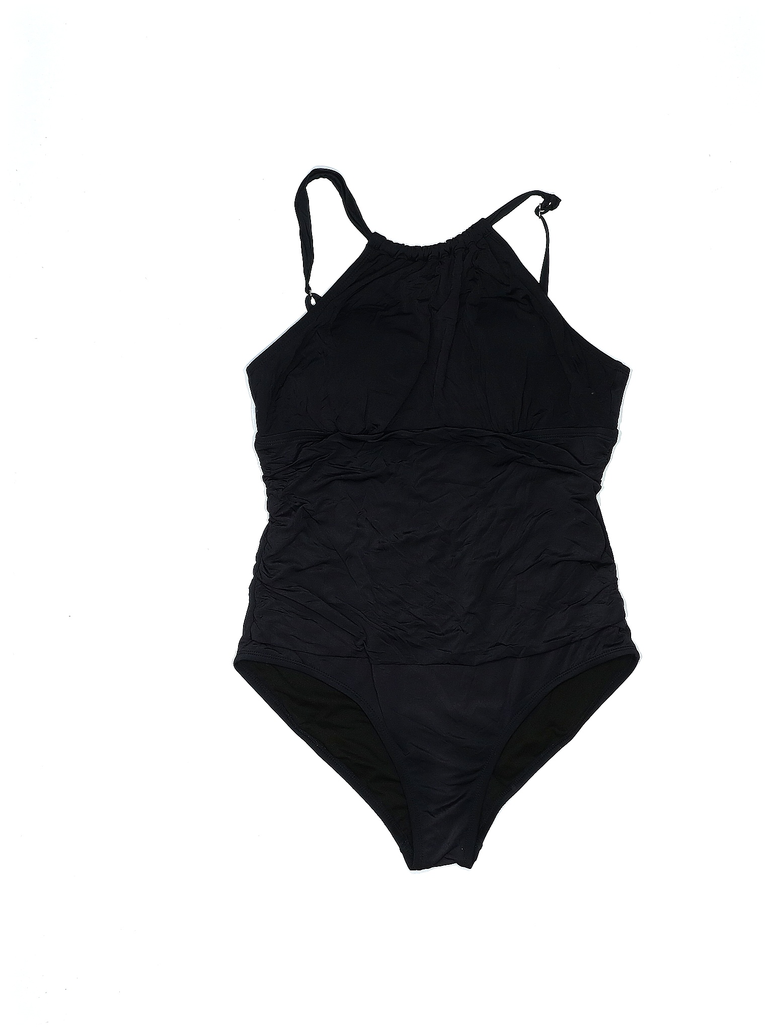 Jantzen Solid Black One Piece Swimsuit Size 14 66 Off Thredup