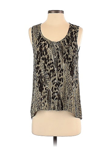 Edge Sleeveless Blouse (view 1)