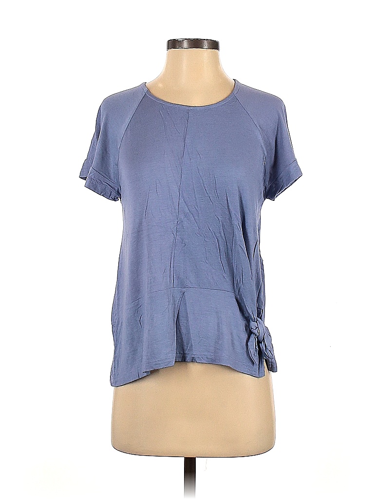 Pret-a-PorTEE Blue Short Sleeve Top Size XS - photo 1