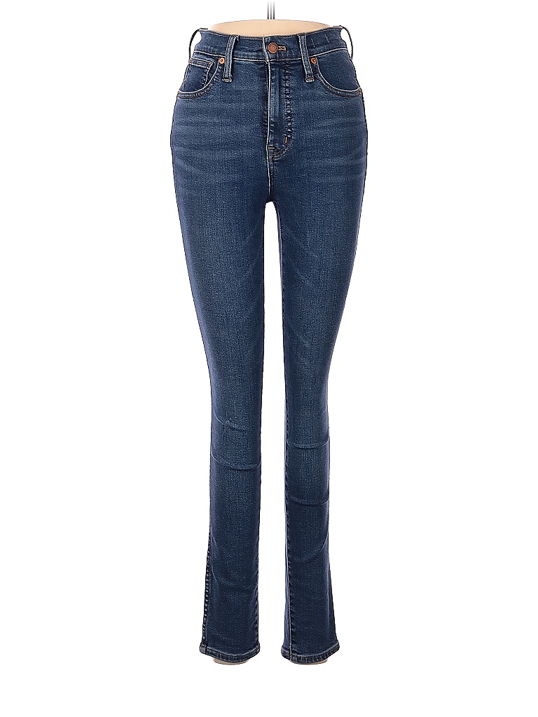 Madewell Solid Blue Madewell Jeans 25 25 Waist - photo 1