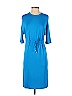 Michael Kors Solid Blue Casual Dress Size 2 - photo 1