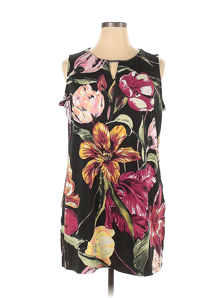 Ashley Stewart Multi Color Black Casual Dress Size 18 20 Plus (Plus