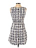 Lilka 100% Rayon Houndstooth Jacquard Argyle Checkered-gingham Grid Plaid Graphic Aztec Or Tribal Print Ivory Casual Dress Size S - photo 2