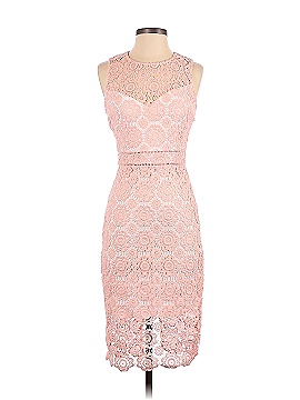 premier amour cap sleeve lace sheath dress