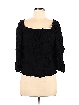 All in Favor 3/4 Sleeve Blouse (view 1)