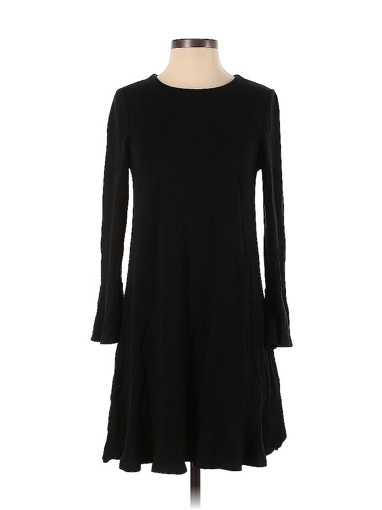 Ann Taylor LOFT Solid Black Casual Dress Size XS - photo 1