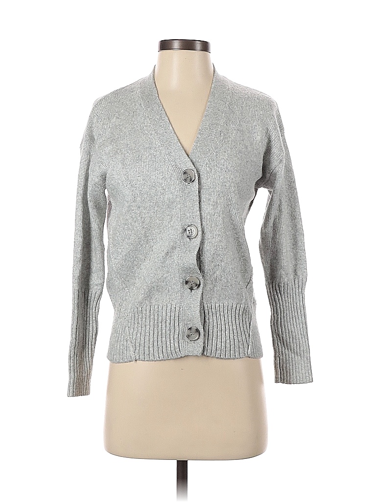 Rachel Zoe Color Block Solid Gray Cardigan Size S - 89% off | thredUP