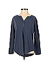 Ann Taylor LOFT 100% Cotton Blue Long Sleeve Henley Size XXS - photo 1