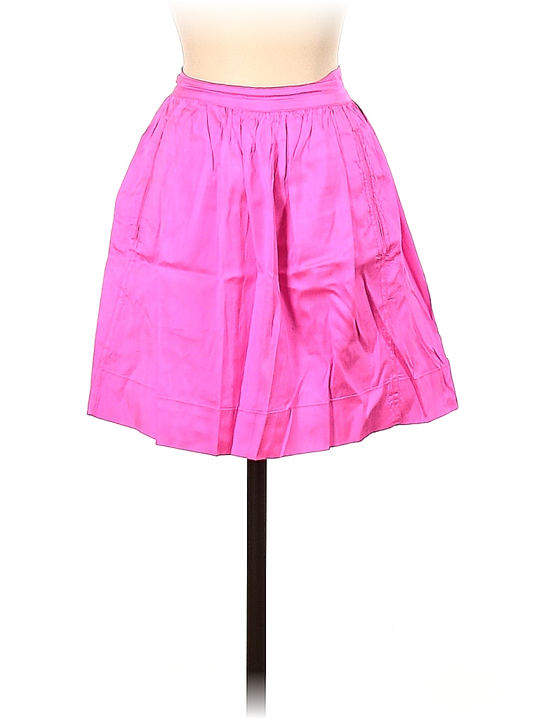 Calypso St. Barth 100% Silk Solid Colored Pink Silk Skirt Size Sm (0 ...