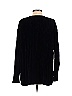 Moda International 100% Acrylic Black Blue Pullover Sweater Size S - photo 2