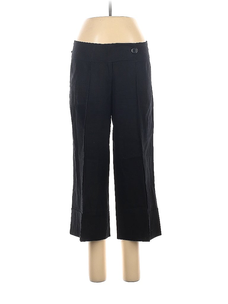 Mandee Black Linen Pants Size 9 - photo 1