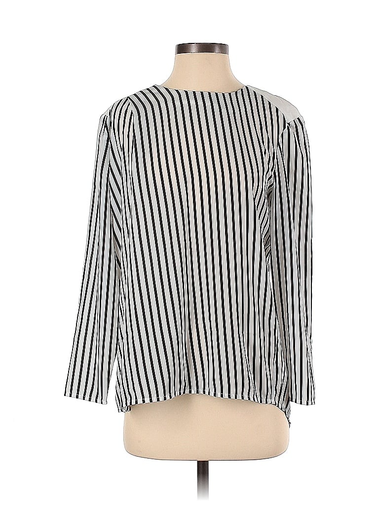 Pre-owned J Brand Long Sleeve Blouse In White