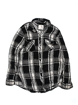 Justice Long Sleeve Button-Down Shirt (view 1)