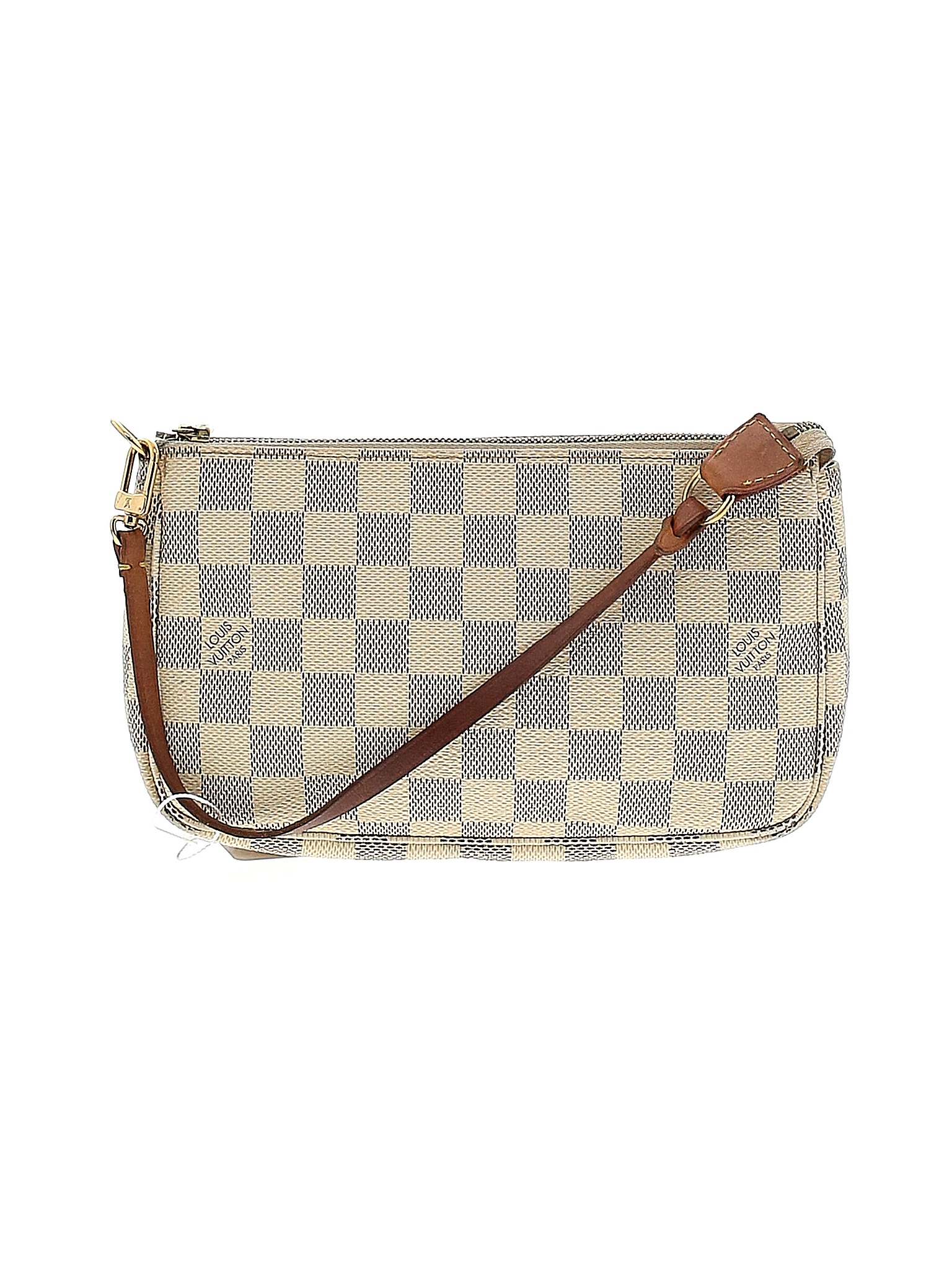 Louis Vuitton 100% Coated Canvas Checkered-gingham Color Block Ivory ...