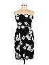 David Meister 100% Silk Floral Black Casual Dress Size 6 - photo 1