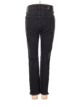 Madewell Petite 10" High-Rise Skinny Jeans in Berkeley Black: Button-Through Edition (view 2)