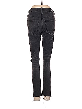 Madewell Petite 9" Mid-Rise Skinny Jeans in Black Sea (view 2)